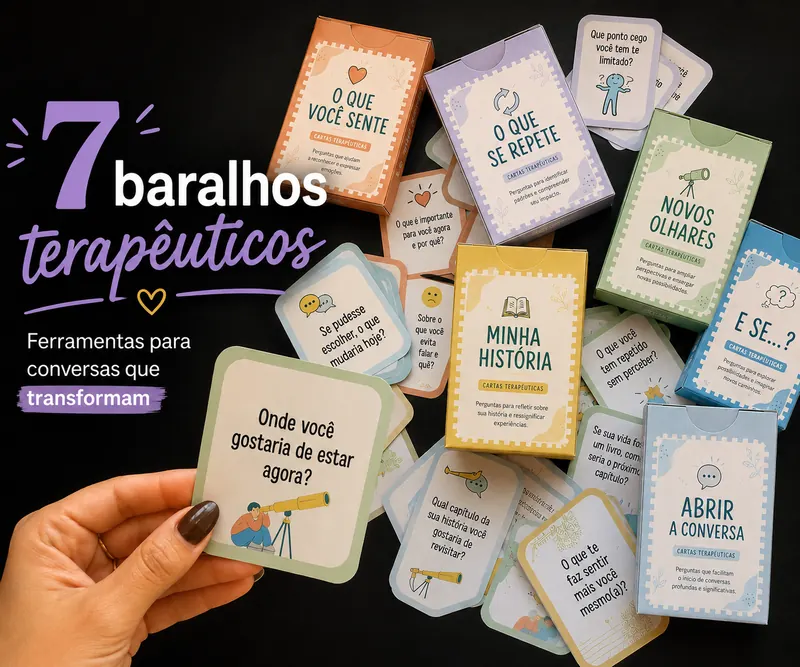 Os 7 baralhos do Kit Terapêutico